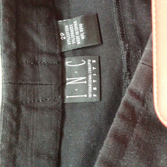 Inc International Concepts black twill skirt size 2P - Picture 2 of 5